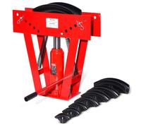 VEVOR Dobladora de Tubos Hidráulica 13-76 mm Dobladora de Tubos de Cobre Carga de 16 T con 8 Troqueles Herramienta para Doblar Rodillos Ajustable de 90°-180° para Doblar Varios Tipos de Metales