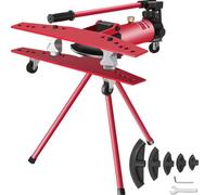 VEVOR Dobladora de Tubos Manual, 16T Máquina de Doblado de Tuberías, Espesor de Tubería 2.75-4.5 mm, Rango de Flexión 1/2 - 2'', 49.5KG Curvadora Tubos para Doblar Materiales