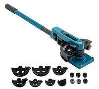 VEVOR Dobladora de Tubos Universal, Dobladora de Tubos, Dobladora de Tubos Acero, Dobladora Manual de Acero al Carbono, Dobladora de Tubos Manual, con 7 Dados, Diámetro de Tubería de 10 mm-25 mm