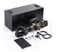 VEVOR Dobladora de Varillas de Refuerzo Hidráulica Eléctrica, 2000 W, Dobla hasta 20-32 mm en 5 Segundos, Acero de Alta Potencia con Caja de Herramientas y Lata de Aceite, Negro, 640 x 220 x 250 mm