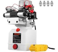 VEVOR Doble Solenoide Bomba Hidráulica 12V DC 4.5L Doble Efecto Solenoide Unidad de Control Hidráulica 4.5L ZZ004234 Escape Reparación Plástico