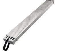 VEVOR Eje de trabajo de aluminio Longitud ajustable de 2,31-3,83 m eje telescópico Ancho de 325 mm eje de extensión de aluminio con capacidad de 200 kg eje de andamio de aluminio