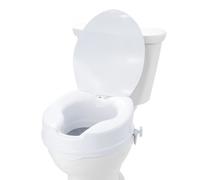 VEVOR Elevador de Inodoro Universal de 100 mm de Alto, Carga de Asiento de Inodoro Elevado 136 kg, Hecho de PP Resistente, Bloqueo de Varilla con Tornillo, para Ancianos, discapacitados, Pacientes
