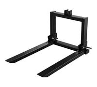 VEVOR Elevador de paletas 1T para carretilla elevadora de 1000 kg Horquillas de paletas de carga para elevación de transpaletas Horquillas elevadoras de paletas Todo acero Enganche de 3 puntos 2200L