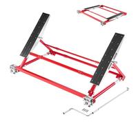 VEVOR Elevador de Vehículos Portátil Carga de 2000 kg, Elevación Rápida de Acero con Altura Máxima de 585 mm, Elevación Manual para Automóviles Ancho y Ruedas Ajustables, para Garajes, Talleres