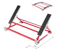 VEVOR Elevador de Vehículos Portátil Carga de 2000 kg, Elevación Rápida de Acero con Altura Máxima de 585 mm, Elevación Manual para Automóviles Ancho y Ruedas Ajustables, para Garajes, Talleres