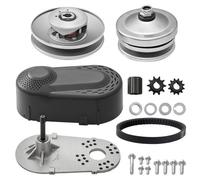 VEVOR Embrague de Transmisión Compatible con Motor de 2-8 HP, Kit de Embrague de Alta Resistencia 2000 RPM, con Ruedas de Diseño Asimétrico y Correa de Goma, para Mini Moto, 320 x 170 x 230 mm