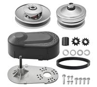 VEVOR Embrague de Transmisión Compatible con Motor de 2-8 HP, Kit de Embrague de Alta Resistencia 2000 RPM, con Ruedas de Diseño Asimétrico y Correa de Goma, para Mini Moto, 320 x 170 x 230 mm