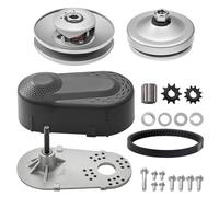 VEVOR Embrague de Transmisión Compatible con Motores de 2-8 HP Kit de Embrague de Karting de Alta Resistencia 2000 RPM con Ruedas de Diseño Asimétrico y Correa de Goma Resistente, 320 x 170 x 230 mm