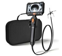VEVOR Endoscopio Articulado 180°, Cámara de Inspección con Sonda de 3,9 mm, Pantalla IPS, Batería 5000 mAh, Zoom Multinivel, Cable de 1,5 m, 6 Luces LED, 32 GB, para Motores, HVAC y Espacios Reducidos