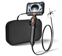VEVOR Endoscopio Articulado 180°, Cámara de Inspección con Sonda de 3,9 mm, Pantalla IPS, Batería 5000 mAh, Zoom Multinivel, Cable de 1,5 m, 6 Luces LED, 32 GB, para Motores, HVAC y Espacios Reducidos