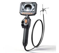 VEVOR Endoscopio Cámara de Inspección Articulado 180°, Cámara de Inspección de Tuberías con Sonda de 3,9 mm, Pantalla IPS, Cable de 1,5 m, Zoom Multinivel, 32 GB, para HVAC Motores Espacios Reducidos