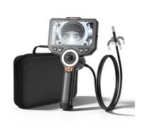 VEVOR Endoscopio Cámara de Inspección de 360° Articulado en 4 Direcciones con Pantalla IPS, Batería 7000 mAh, Sonda de 8 mm, 32 GB, Luces LED, Zoom Multinivel, para Espacios Reducidos, HVAC y Motores