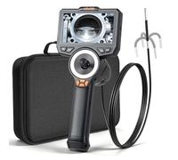 VEVOR Endoscopio Cámara de Inspección de 360° Articulado en 4 Direcciones con Pantalla IPS, Luces LED, Sonda de 3,9 mm, 32 GB, Cable de 1,5 m, Zoom Multinivel, 3000 mAh, para Fontanería y Automoción