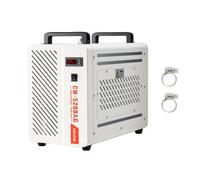 VEVOR Enfriador de Agua Industrial 5460 BTU/h, Sistema de Enfriamiento de Enfriador de Agua con Compresor, Caudal Máximo de 3,4 GPM, Tanque de 7 L, para Máquina de Grabado y Corte Láser de CO2