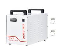 VEVOR Enfriador de Agua Industrial Caudal Máximo de 2,64 GPM Sistema de Enfriamiento de Enfriador de Agua con Tanque de 7 L con Ventilador de Alta Velocidad para Máquina de Grabado y Corte Láser 65 W
