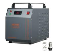 VEVOR Enfriador de Agua Industrial, CW-3000(Pro), Sistema de Enfriamiento de Agua Industrial Aire 150W Capacidad de Tanque 12L, Flujo 18L/Min para Máquina de Grabado Láser