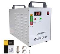 VEVOR Enfriador de Agua Industrial de Termólisis CW-3000 para Máquinas de Grabado CNC / Láser 60 W / 80 W 220 V 60 Hz, Tanque Enfriador de Agua Termólisis 9 L, Enfriador de Agua Industrial 10 m