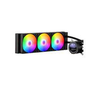 VEVOR - Enfriador de agua para CPU AIO, refrigerador líquido PC con 3 ventiladores bomba PWN 120 mm, pantalla LCD de 2,1 pulgadas, luz ARGB, compatible con Intel 115X/1366/2011/1700/1200, AMD AM4/AM5