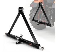 VEVOR Enganche de Remolque de 3 Puntos, Adaptador de Acoplamiento con Enganche de Cabeza Esférica, Compatible con Tractores de Categoría 2 de Kubota Mahindra Ford Yanmar John Deere Massey Ferguson