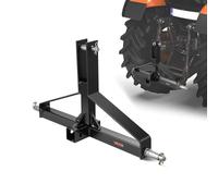 VEVOR Enganche de Remolque de 3 Puntos con Receptor de 50,8 mm para Tractor de Categoría 1 Carga 1360,78 kg Adaptador de Barra de Remolque Compatible con Kubota, Mahindra, Ford, Yanmar, John Deere