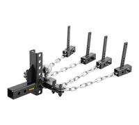 VEVOR Enganche para Remolque de Viaje Acero Enganche de Distribución de Peso con Control de Balanceo Bola de 50mm Caída y Elevación de 10,2cm Enganche de Remolque Longitud de Cadena 45,7cm para RV SUV