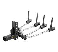 VEVOR Enganche para Remolque de Viaje Acero Enganche de Distribución de Peso con Control de Balanceo Bola de 50mm Caída y Elevación de 10,2cm Enganche de Remolque Longitud de Cadena 45,7cm para RV SUV