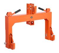 VEVOR Enganche Rápido de 3 Puntos para Tractores de 770×210×605 mm, Carga 1367 kg, 5 Niveles de Ajuste, Aluminio Reforzado, Adaptador de 3 Puntos para Tractores de Categoría 1 y 2, Equipos Agrícolas