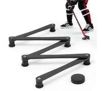 VEVOR Entrenador de Manejo de Palos de Hockey de 5 Secciones Portátil, Cada Sección de 381 mm, Para Dentro y Fuera del Hielo, Para Mejorar el Control del Disco y la Coordinación Mano-ojo, Negro