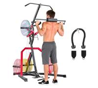 VEVOR Equipo de Gimnasio en Casa a Sentadillas, Estación de Potencia con Palanca y Sistema LAT, Polea Baja con Relación 2:1, a Curl de Bíceps y Entrenamiento Cuerpo Completo, 1360 x 640 x 220 mm