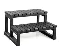 VEVOR Escalera de Piscina de 2 Peldaños para Bañera, PP, para Piscinas Elevadas/Inflables con Capacidad de Carga de 145,15 kg, Versátil para Porches, Patios y Autocaravanas, 610 x 535 x 365 mm