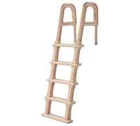 VEVOR Escalera para Piscina de 5 Peldaños Anchos Hasta 136kg, Escalera de Seguridad de PE en Ángulo de 75° Antideslizante con Pasamanos Ergonómicos para Piscinas Elevadas y Enterradas de 121,9-137,2cm