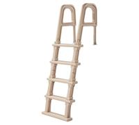 VEVOR Escalera para Piscina, Escalera Inclinada de 5 Escalones con Pasamanos Dobles, Escalón Resistente Antideslizante, Carga de 136 kg, en Interiores y Exteriores, Gris Topo, 810 x 605 x 1790 mm