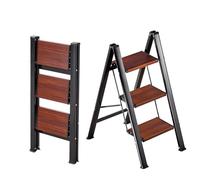 VEVOR Escalera Plegable 3 Peldaños, Escalera de Tijera con Pedal Ancho Antideslizante y Empuñadura Cómoda, Capacidad de 150 kg, Taburete Multifuncional para Cocina, Hogar, Plantas, Reparaciones