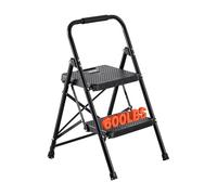 VEVOR Escalera Plegable de 2 Peldaños, Escalera de Tijera con Estructura de Acero, Capacidad de Carga Máx. 272 kg, con Asa Superior de Goma y Pies Antideslizantes, Utensilio para Hogar Cocina Oficina