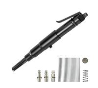 VEVOR Escarificador de Aguja de Aire de 3400 BPM para Eliminar Pintura Oxidada con Ajuste de 3 Velocidades, 19 Agujas Endurecidas, 3 Conectores de Boquilla de Aire, Compacto, con Agarre Ergonómico