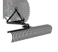 VEVOR Escarificadora Remolcable Rastrillo de Césped de 1525 mm con Accesorios