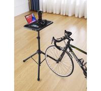 VEVOR Escritorio para Bicicleta, Plegable, Ajustable, para Entrenamiento de Bicicleta y Cinta de Correr, Soporte Triangular, Antideslizante, Ranuras Múltiples y Barra de Agarre, 950 x 840 x 850 mm