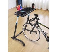 VEVOR Escritorio para Bicicleta, Plegable, Multifuncional, con Ruedas Bloqueables, Antideslizante, para Entrenamiento de Bicicleta, Apto para Ejercicios en Casa o en la Oficina, 855 x 593 x 797 mm