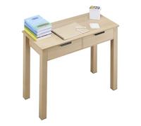 VEVOR Escritorio para Niños de 870 x 395 x 751 mm, Mesa de Estudio Moderna y Sencilla con Cajón Mesa Rectangular para Niños para Dibujar, Leer y Escribir en el Hogar y Dormitorio, Color Madera