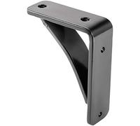 VEVOR Escuadras Abatibles 10,2 x 12,7 x 3,8 cm, Soportes para Estantes con Capacidad de Carga 204 kg, Soporte Estantería, Escuadras Estanterías, Soporte Escuadra, Material de Acero, Color Negro Mate
