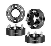 VEVOR Espaciadores de Rueda, Adaptadores de Rueda de φ 176 x 82.8 mm, Espaciador Forjado de 6 Lengüetas, Espaciadores de Pernos M14 x 2 de Orificio de 87,1 mm, Aleación de Aluminio, 4 uds, Negro