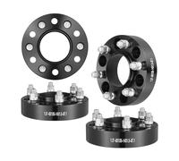 VEVOR Espaciadores de Rueda, Adaptadores de Rueda de φ 176 x 70,1 mm, 6 Espárragos, Pernos Centrados en el Eje de 87,1 mm M14 x 1,5, Aptos para Ford F150, Expedition, Lobo, Navigator, 4 uds, Negro