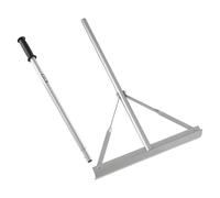 VEVOR Esparcidor de Alquitrán 508 mm, Empujador de Alquitrán de Aluminio, con Mango 1510 mm, para Nivelar Asfalto y Terrenos, Pavimentar Hormigón, Alisar Arena, sin Dientes, 1530 x 508 x 98 mm
