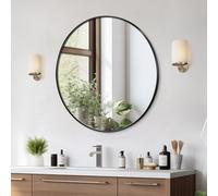 VEVOR Espejo de Pared Redondo Espejo de Maquillaje de Baño Diámetro de 762 mm