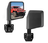 VEVOR Espejos Laterales Tubulares 1 Par, Compatibles con Jeep Wrangler CJ7 YJ TJ JK JL/Gladiator JT/Cherokee XJ, con DOT para Puertas Semitubulares, Ajustables Arriba, Abajo, Izquierda, Derecha