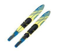 VEVOR Esquís Acuáticos de 150 cm, con Fijaciones de Herradura Ajustables X-7 y Puntera Trasera Acolchada, Revestimiento UV de Alto Brillo, Ideal para Adultos de hasta 136 kg, 1500 x 185 x 24 mm