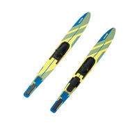 VEVOR Esquís Acuáticos de 170,2 cm, con Fijaciones de Herradura Ajustables X-9 y Puntera Trasera Acolchada, Revestimiento UV de Alto Brillo, Ideal para Adultos de hasta 136 kg, 1702 x 200 x 26 mm