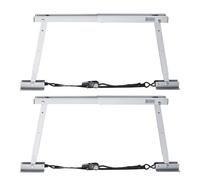 VEVOR Estabilizador Universal de Parachoques, para Autocaravanas, Remolques y Semirremolques, Compacto y Plegable, Altura Ajustable de 304,8 a 711,2 mm, 2 Unidades, 1440 x 115 x 711 mm, Plata