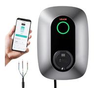VEVOR Estación de Carga de Vehículo Eléctrico 7kW, 32A, 230V CA, Cargador de Coche Eléctrico Monofásico Tipo 2, Control por Aplicación, Indicador LED, para Vehículos Eléctricos e Híbridos Enchufables